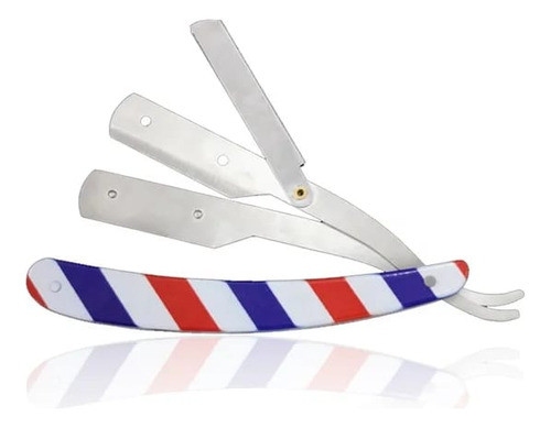 Navalha Navalhete Barbear Aço Inoxidável C/ 2 Travas - Pole 1