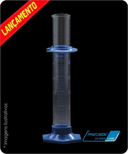 Proveta Vidro Graduada Base Poli Cap. 1000 Ml 1