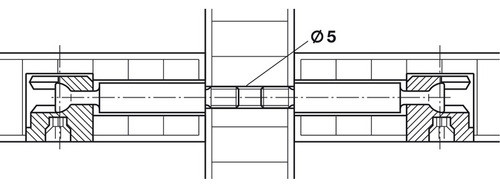 10 Casquillo Roscado Hafele De Acero M4 Diámetro 5 X 22 Mm. 1