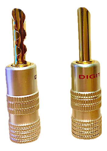 Ficha Banana Gold X Unidad C/ Tornillo Capuchón Cerámico Rh 0