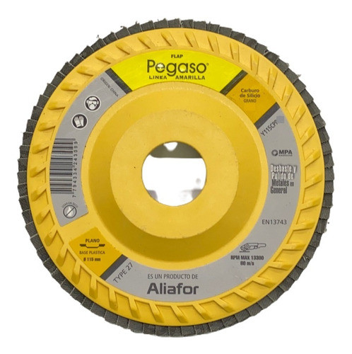 Disco Flap Pegaso 115m G36 Construcción Vidrio X 10 Unidades 1