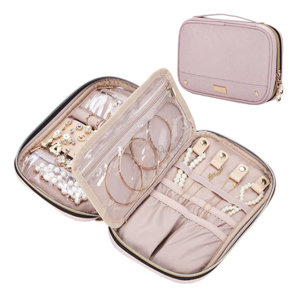 Nishel Travel Jewelry Organizer Folio, Rollos De Joyería Par 0