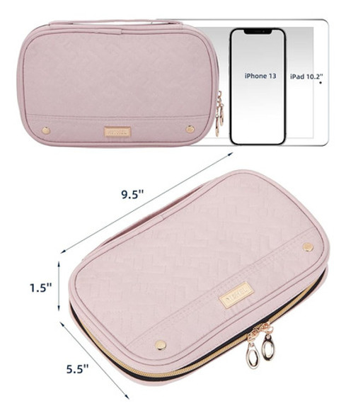 Nishel Travel Jewelry Organizer Folio, Rollos De Joyería Par 1