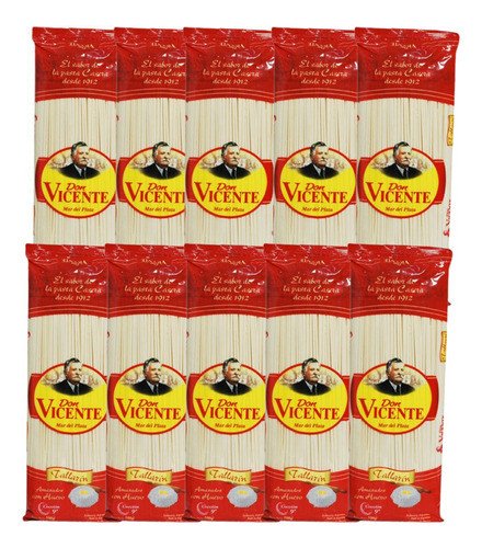 Fideos Tallarines Al Huevo X 500 Gr Don Vicente (x 10 Unid) 0