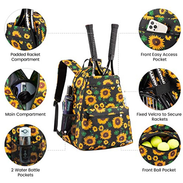 Bolso Raquetero, Mochila Para 2 Raquetas Comp. Zapatillas_15 1