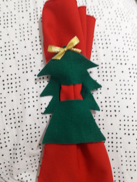 12 Servilleteros O Porta Cubiertos De Navidad (navideño). 0