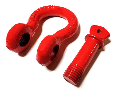 Grillete Corazon Wll 3 1/4 3,25 Toneladas 4x4 Eslinga Rojo 1