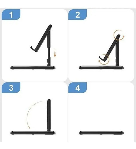 Suporte Metal De Mesa P/ iPad iPhone Celular Rock Ajustável 1