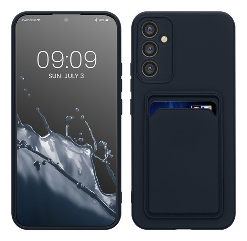 Funda Samsung Galaxy A34 5g - Tpu Con Tarjetero - Azul 1