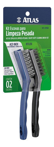 Kit Escovas Atlas Para Limpeza Pesada Com 2 Peças - At1860 0