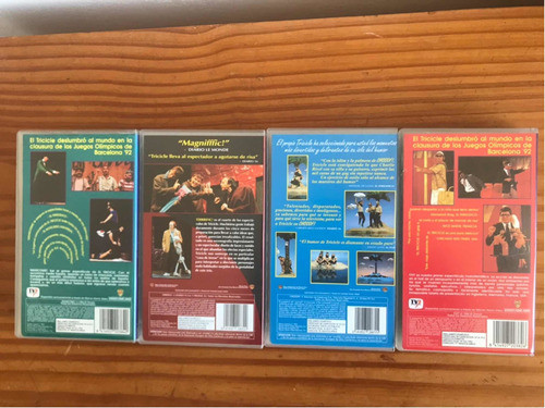 Lote Vhs Originales Espectaculos Del Tricicle Teatro En Vivo 1