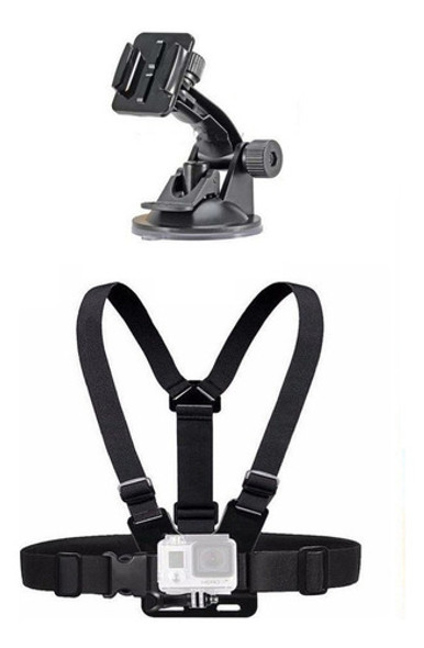 Cinta Alça De Peito + Ventosa Sucção Gopro Hero Vidro Carro 0