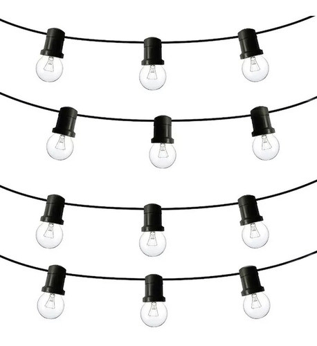Guirnalda Luces Exterior Deco Tira 15 Mts Sin Lamparas 1