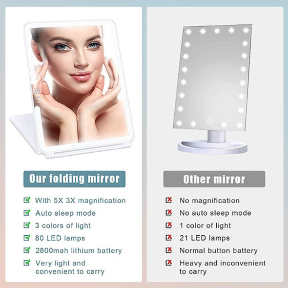 Vanmrior Maquillaje Espejo De Vanidad Espejo Con Luces True 1