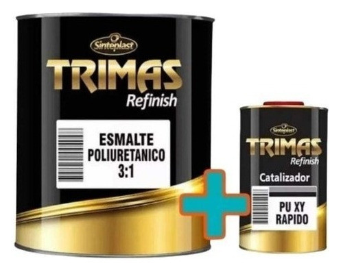 Pintura Poliuretano 5 Lt + Catalizador Blanco Trimas 0