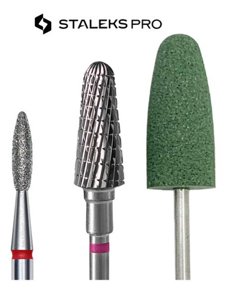 Kit De Fresas Manicuria Pedicuria Staleks Pro Kit 1 1