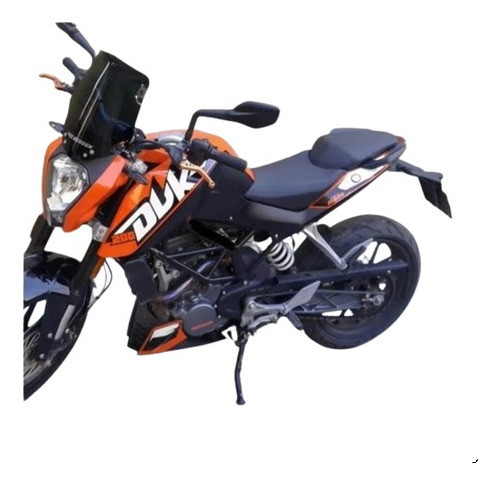 Parabrisas Curtain Ktm Duke 200 390 Fume Ahumado 31cm Dompa 0