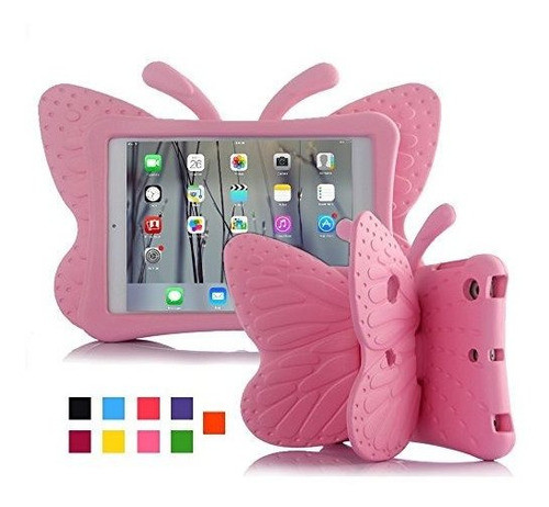 iPad Case Para Niños, Feitenn 3d Cartoon Butterfly No Toxi 0