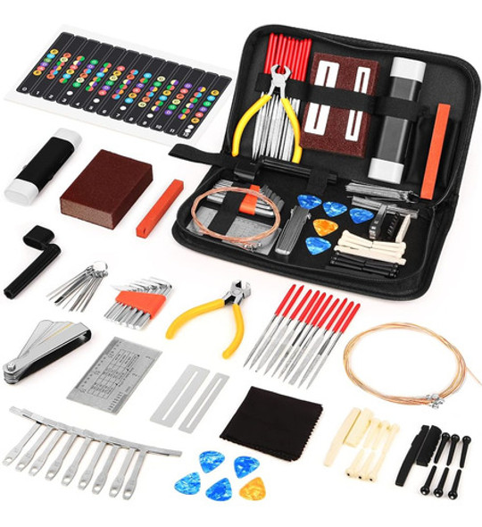 72pcs Kit De Herramientas De Guitarra Reparación Accesorios 0 72pcs Kit De Herramientas De Guitarra Reparación Accesorios 0