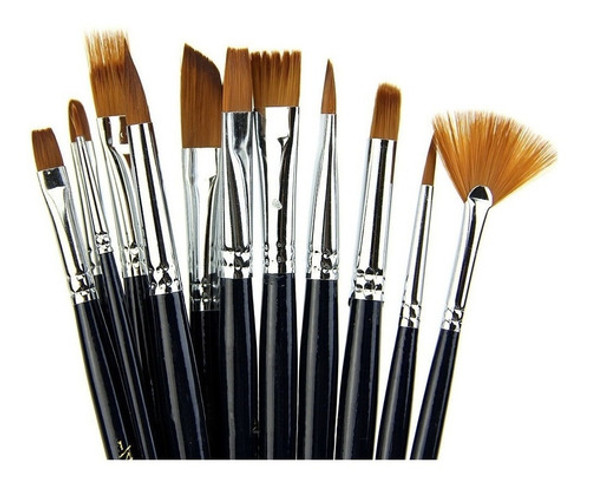 Kit  Pintura 43 Pinces - Importados Aquarela/ Tecido/ Oleo 1
