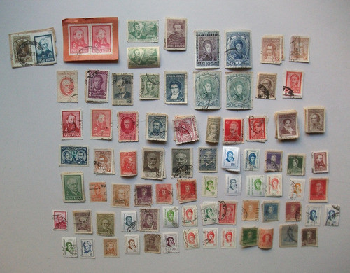Lote De Estampillas Argentinas Homenaje A Próceres 1