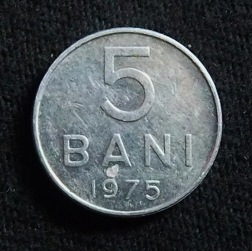 Rumanía 5 Bani 1975 Excelente Km 92a Escudo Nacional 0