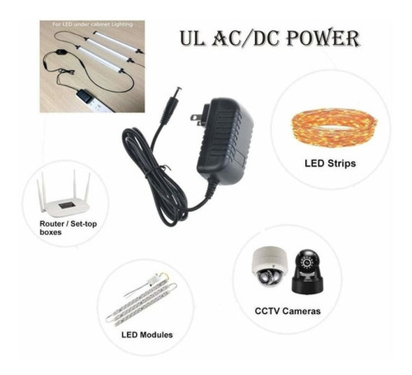 Kehaoel Adaptador Ac/dc 12 V 1 A Salida Ac/dc  0.217 in 1