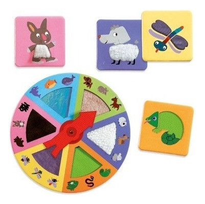 Tactilo Loto Animales  - + 3 Años  - Djeco - Dj08129 1