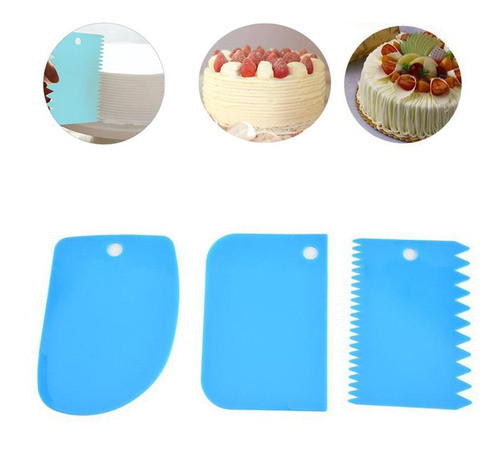 Set  Marcador Peine Modelado De Tortas  Para Repostería X3 1