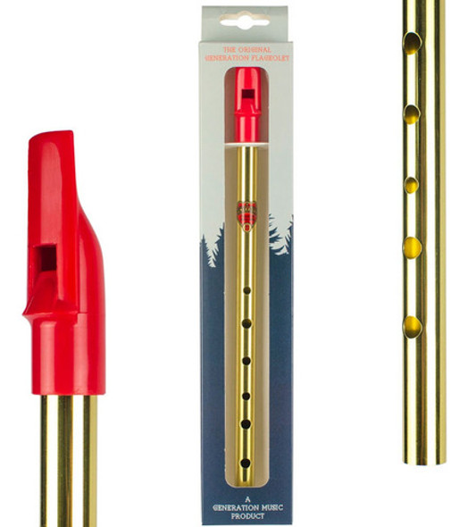 Flauta Original Generation Flageolet Re D Brass 1 Flauta Original Generation Flageolet Re D Brass 1