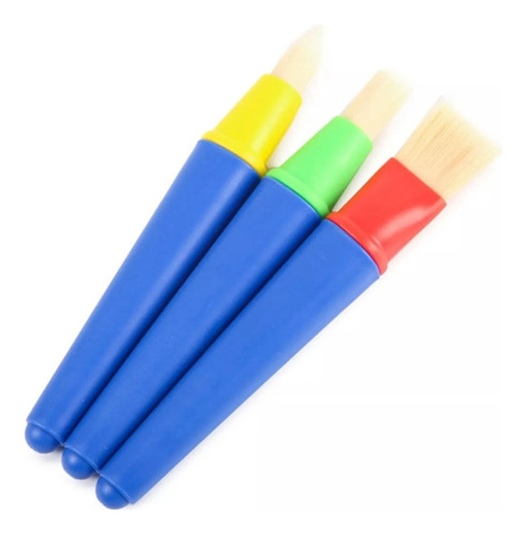 Set Pincel Keyroad Escolar Brocha Corto X3 Serviciopapelero 1