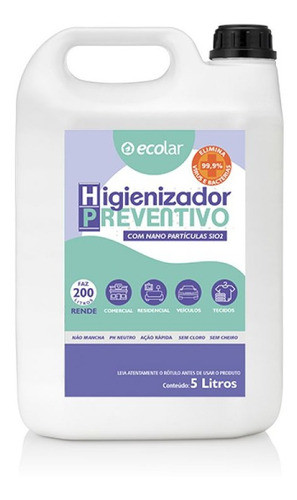 Higienizador Superfícies Nano Partículas Sio2 Mata 99% Vírus 0