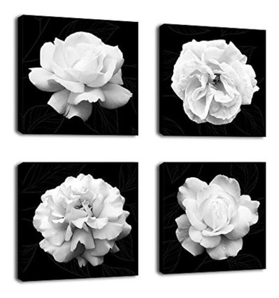 Arte De Pared De Flores Decoración De Pared De Baño Cuadro B 0