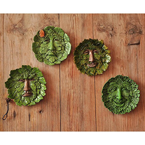 Top Collection Garden Fig Green Man Placa Colgante Grande 1