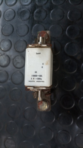 Fusible 63 Amp. Con Base Porta Fusible Fournas 0