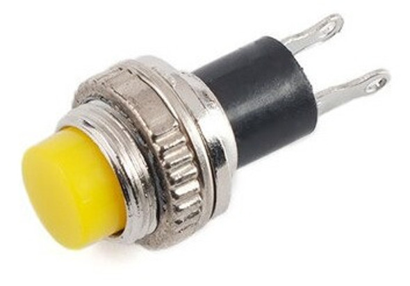 Boton Pulsador Switch Sin Retencion 2 Pines 10mm Amarillo 1