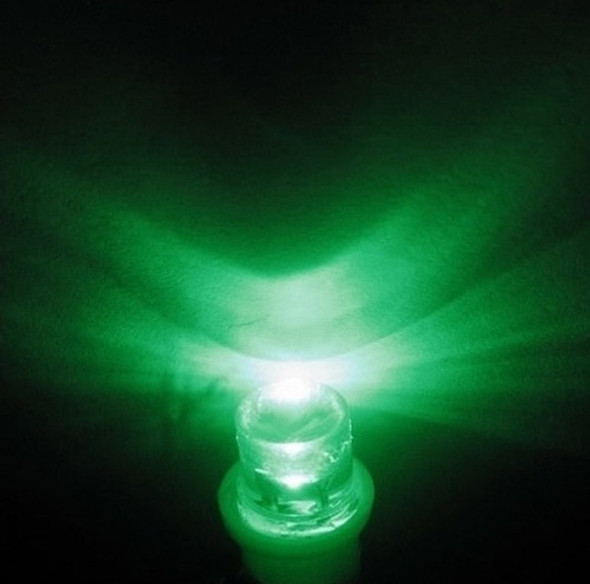 2 Lámparas Led Alto Brillo T10 W5w Cóncavo Verde 1