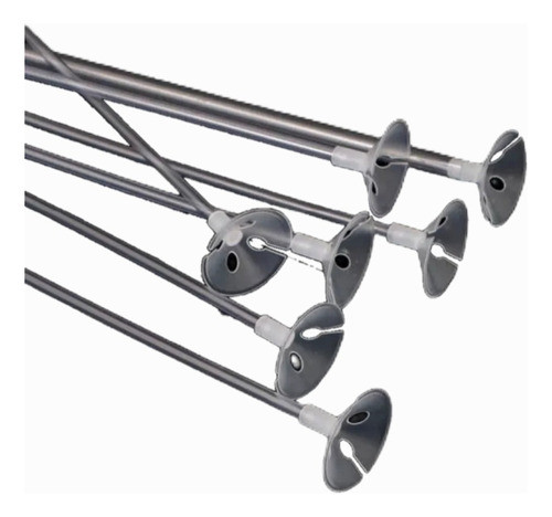 25 Palitos Transparentes Para Globos Soporte 42cm 0