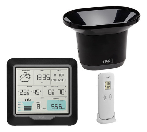 Estacao Meteorologica Sem Fio Preta Tfa Tfa 0