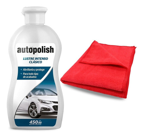 Autopolish Clásico Lustre Intenso X 450ml + Microfibra 220gr 0