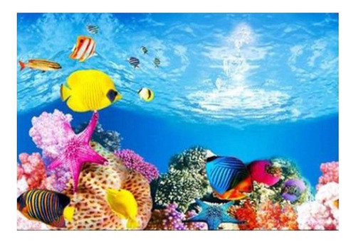 Fundo Do Aquário Do Tanque De Peixes Adesivo Papel De 1