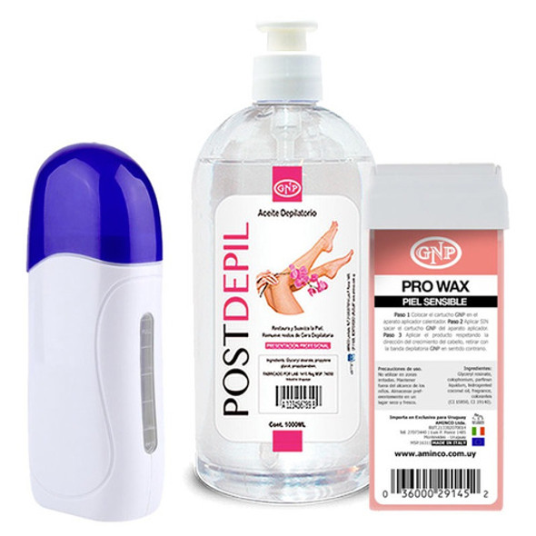 Calentador, Cartucho Rollon Rosa Y Aceite Depilatorio 500ml 0