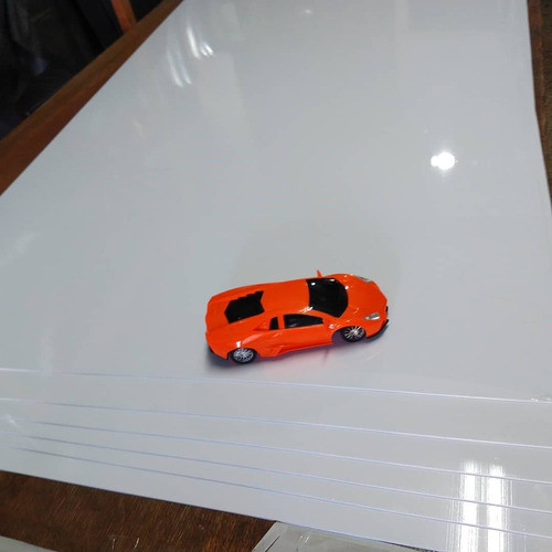 Placas Simil Acrilico Blanco Pleno Brillo 2mts X 1 Mts X 3mm 1