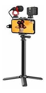 Mirfak Con Microfono, Luz Para Selfies, Tripode, Poste De 1