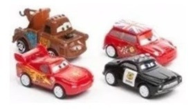 Cars Autitos X4 Pull Back Rayo Mc Queen Ditoys Mundotoys 1