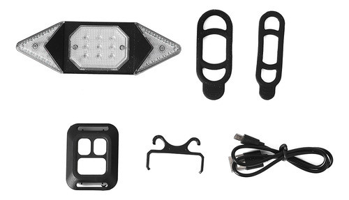 Luz Traserade De Bici Con Señalero Recargable Usb 1