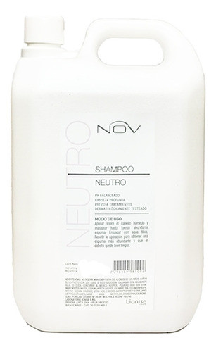 Shampoo Nov Neutro 4lts Alisados Profesional Peluquería X2 0