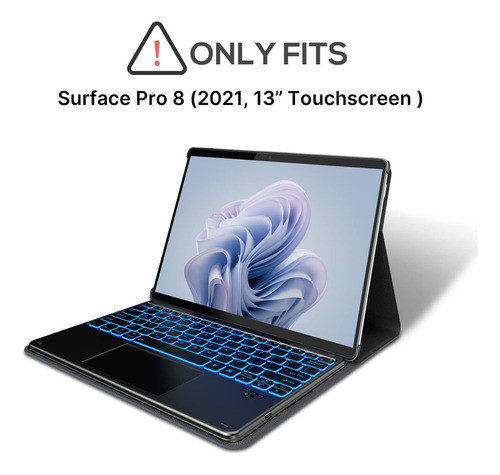 Typecase Funda De Teclado Para Surface Pro 8-2021 (13 ), Cub 1