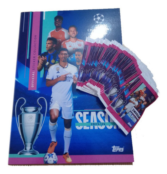Álbum Vacío Más 100 Sobres Cerrados Champions League 2023/24 0