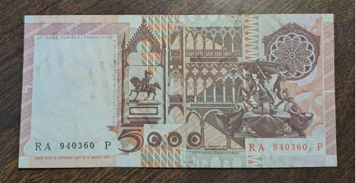 Italia Billete 5000 Liras, T Cionini. Usado Muy Bueno!! 1